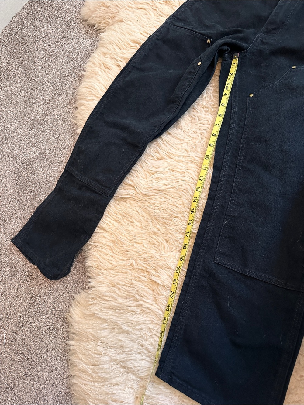 Carhartt double knee black helmets to hardhats vintage made in the USA pants - Picture 7 of 11